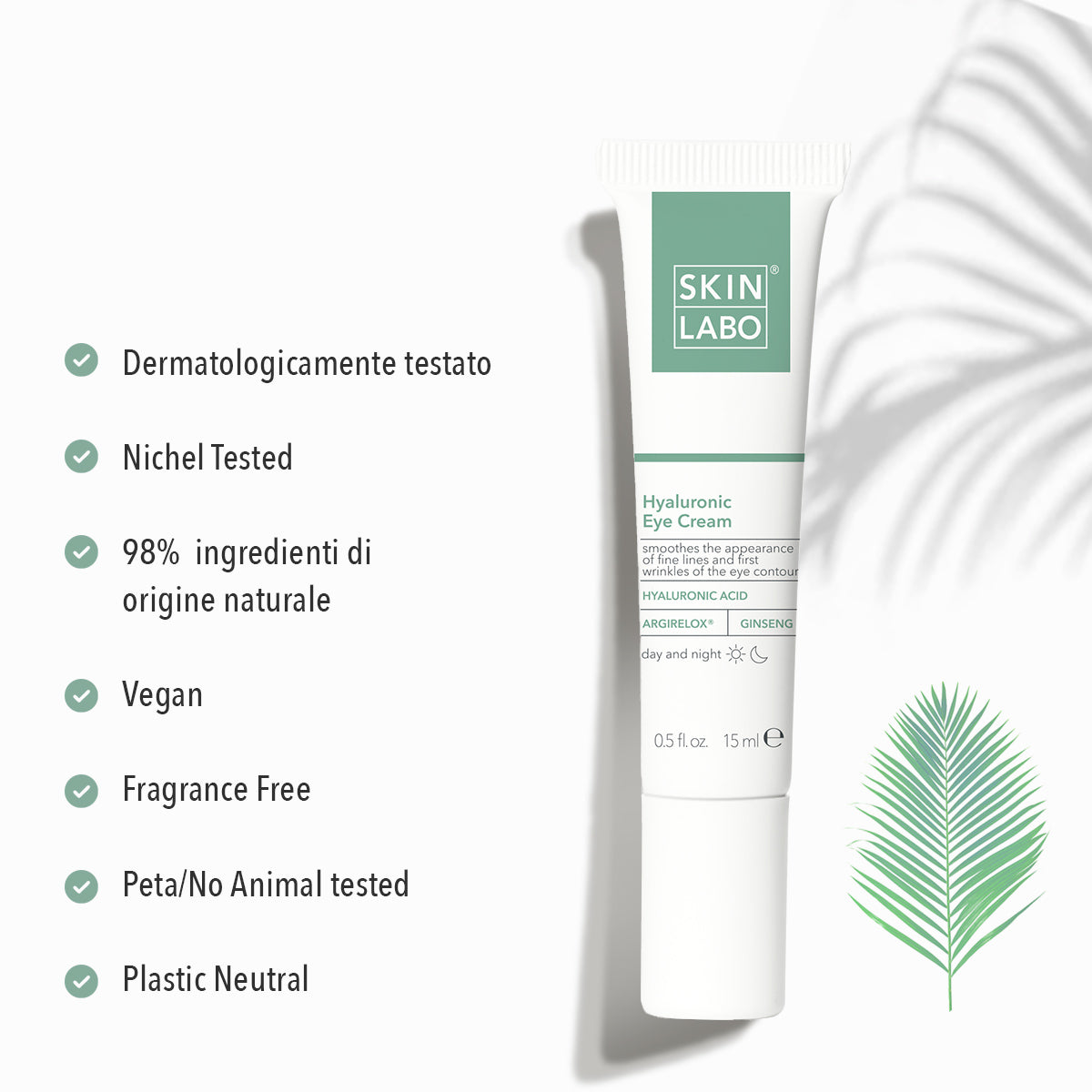 CRÈME CONTOUR DES YEUX À L'ACIDE HYALURONIQUE